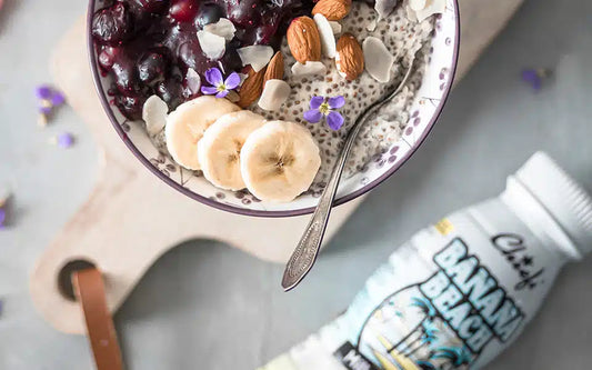 Blueberry Banana Bowl – Mic dejun proteic cu afine și banane